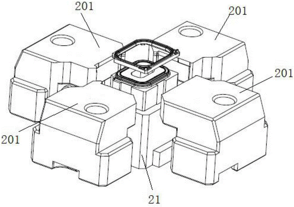 Silica gel sealing process for liquid silica gel injection mold