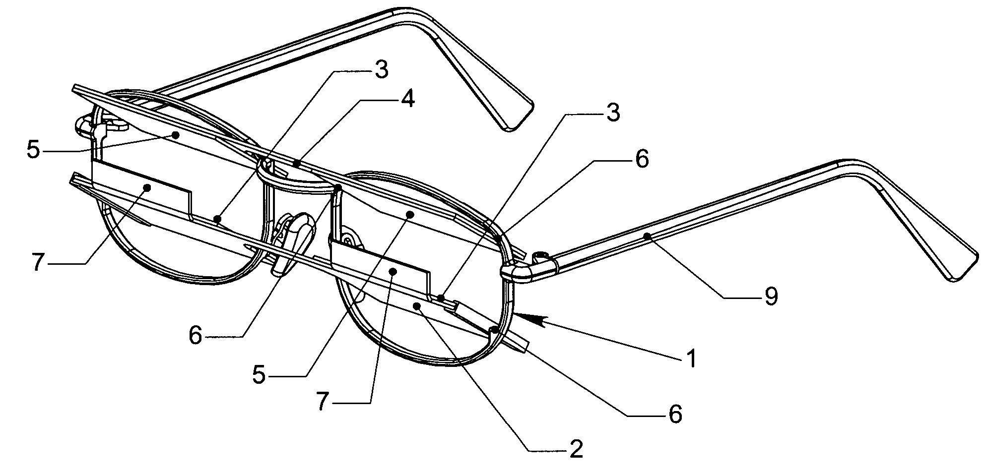 Peripheral vision reflector