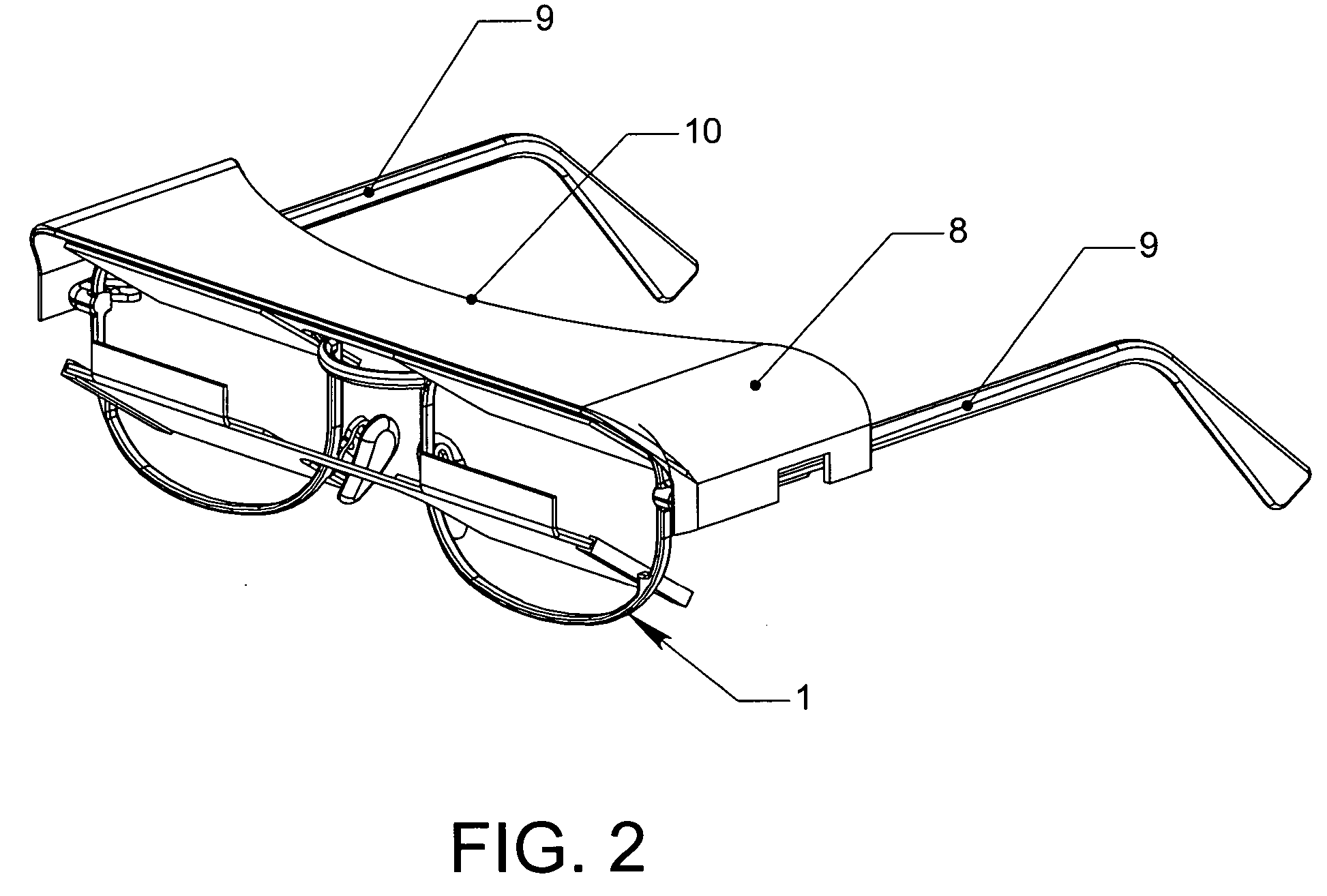 Peripheral vision reflector