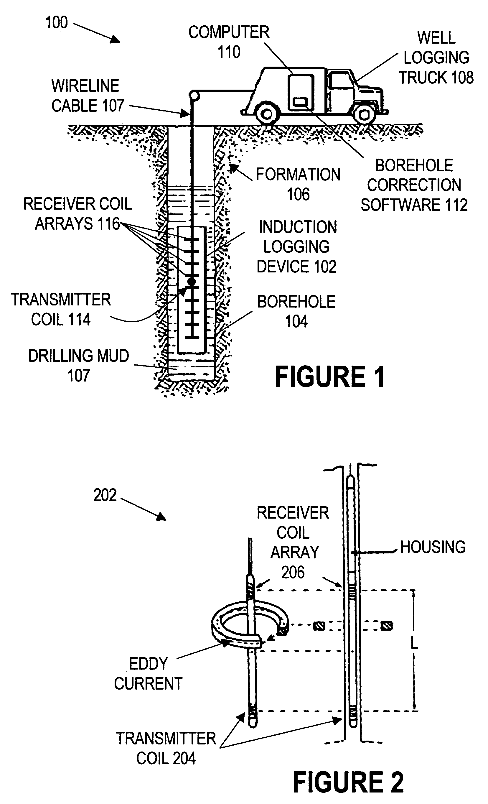 System and method for correcting induction logging device measurements by alternately estimating geometry and conductivity parameters