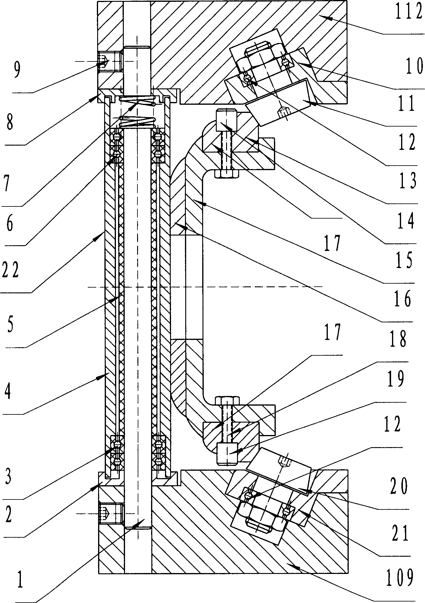 Plastic circular weaving machine with rolling track and without shuttle wheel