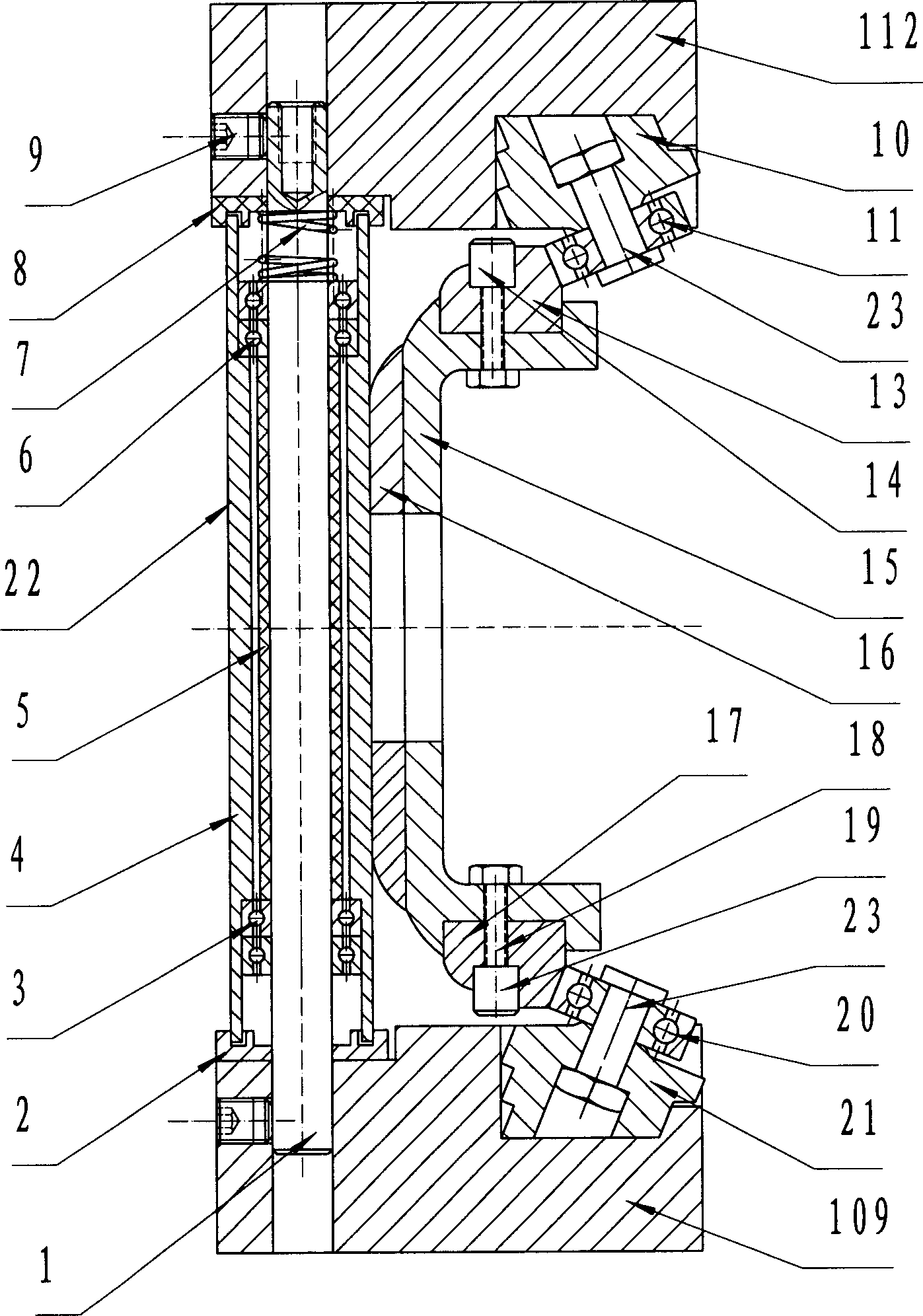 Plastic circular weaving machine with rolling track and without shuttle wheel