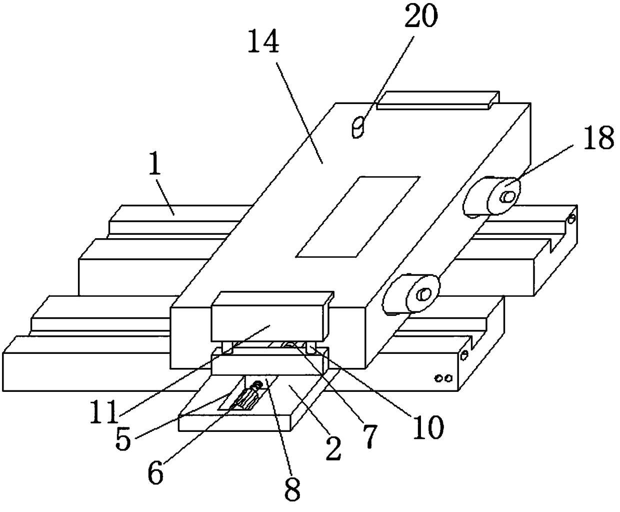 Industrial rail parallelism detection robot