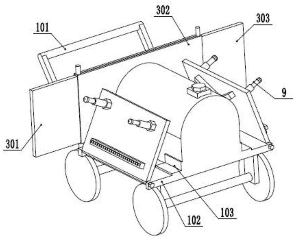 Pesticide spraying machine for garden protection