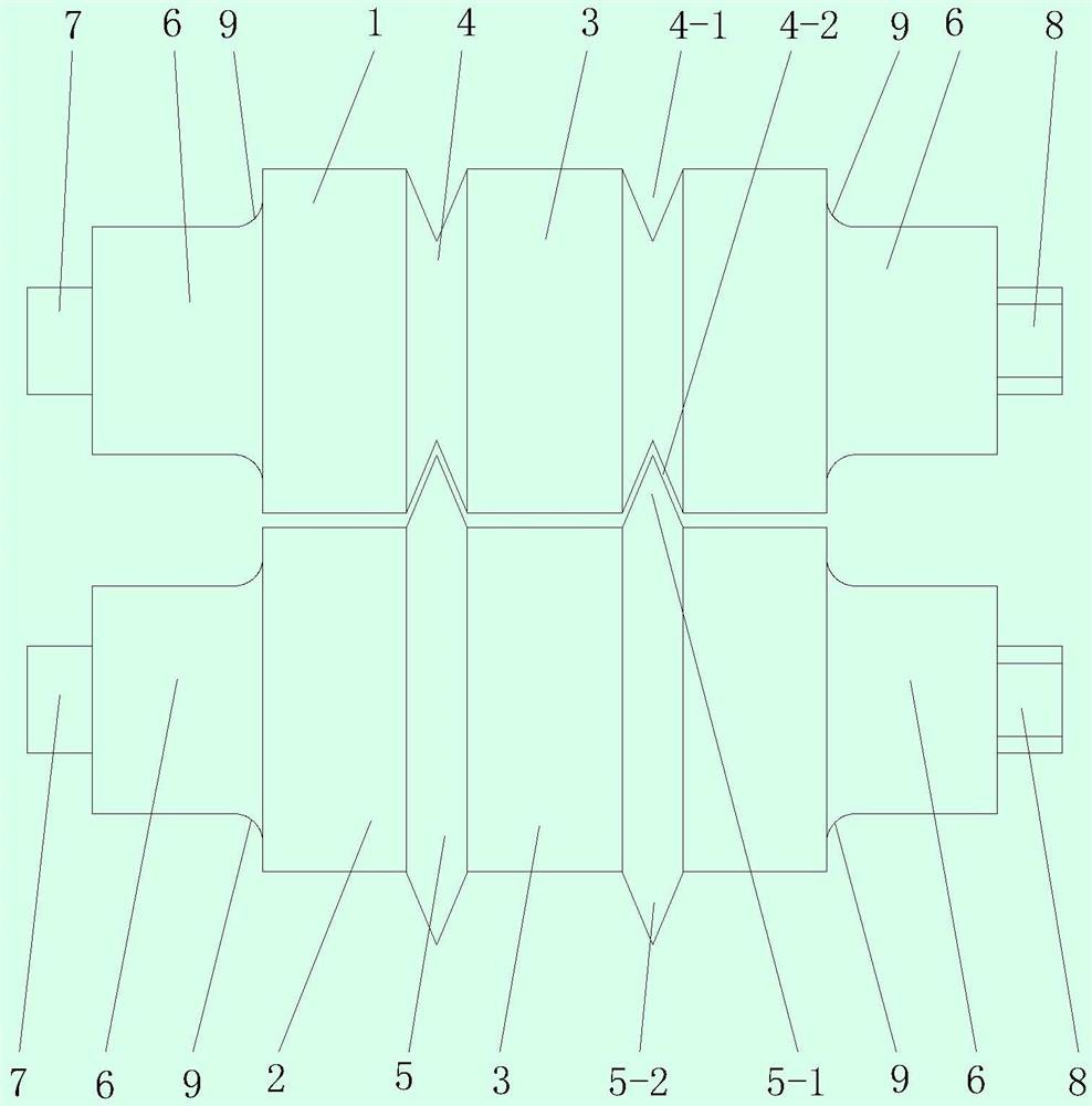 Chromium alloy large profile steel finishing roller and manufacturing method thereof