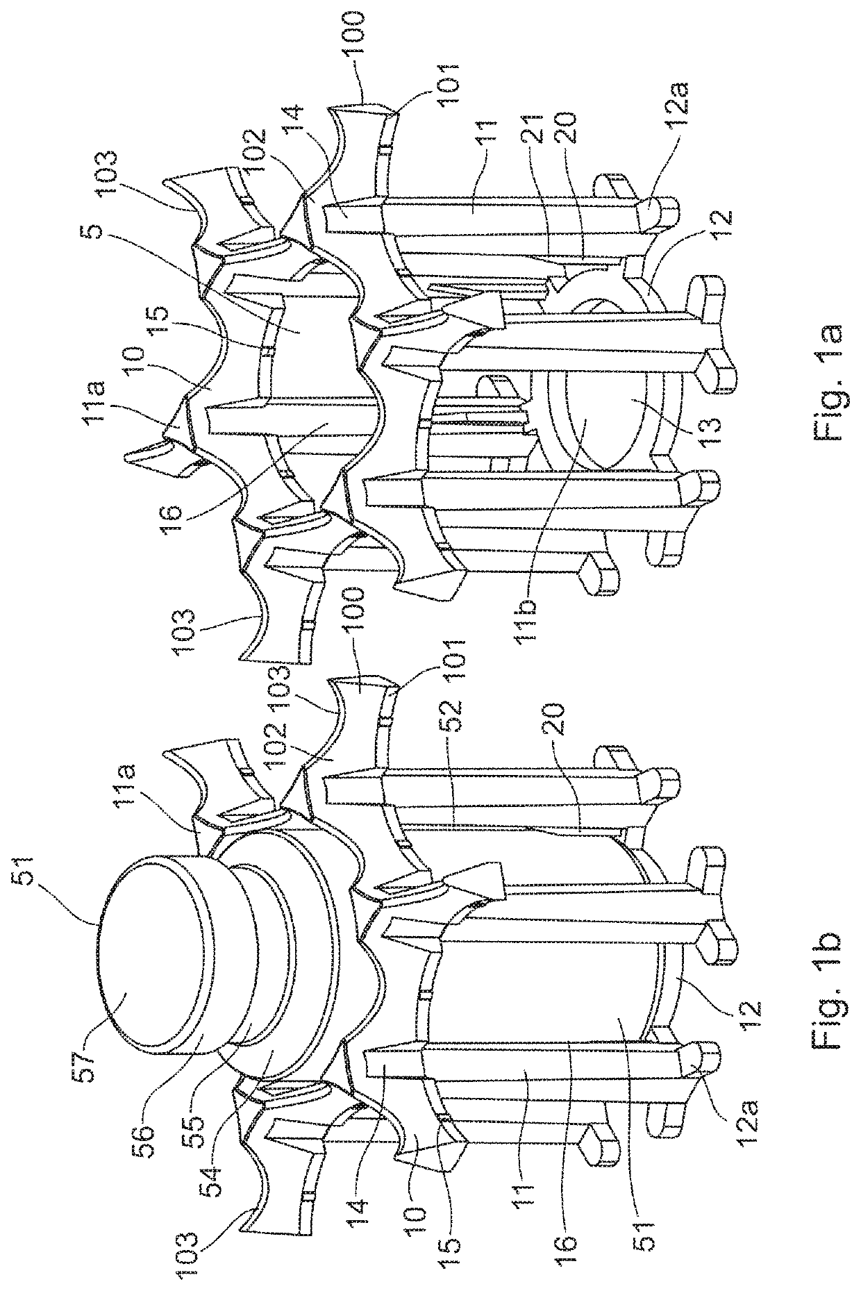 Supporting structure for concurrently supporting a plurality of containers for substances for pharmaceutical, medical or cosmetic applications, transport structure and transport or packaging container comprising the same