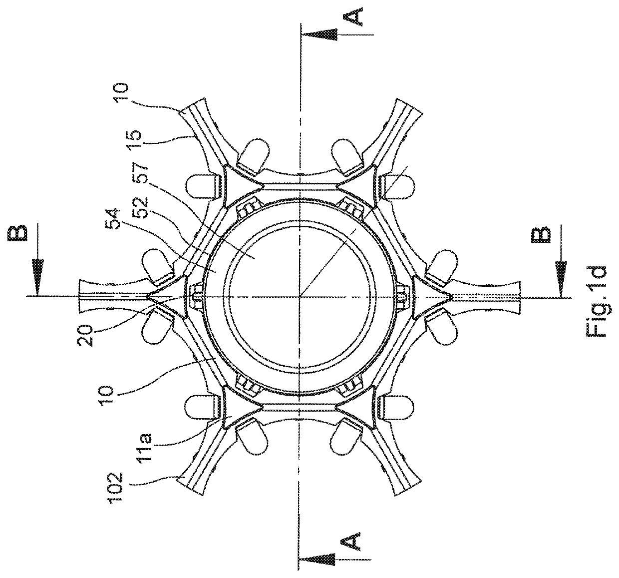 Supporting structure for concurrently supporting a plurality of containers for substances for pharmaceutical, medical or cosmetic applications, transport structure and transport or packaging container comprising the same