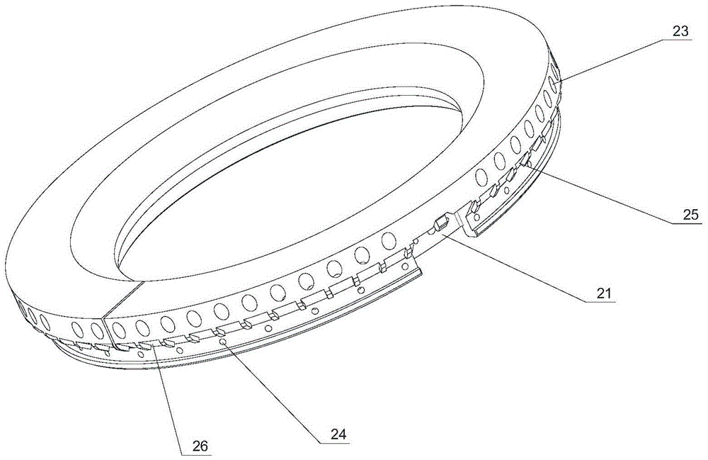 Burner with flame stabilizing structure