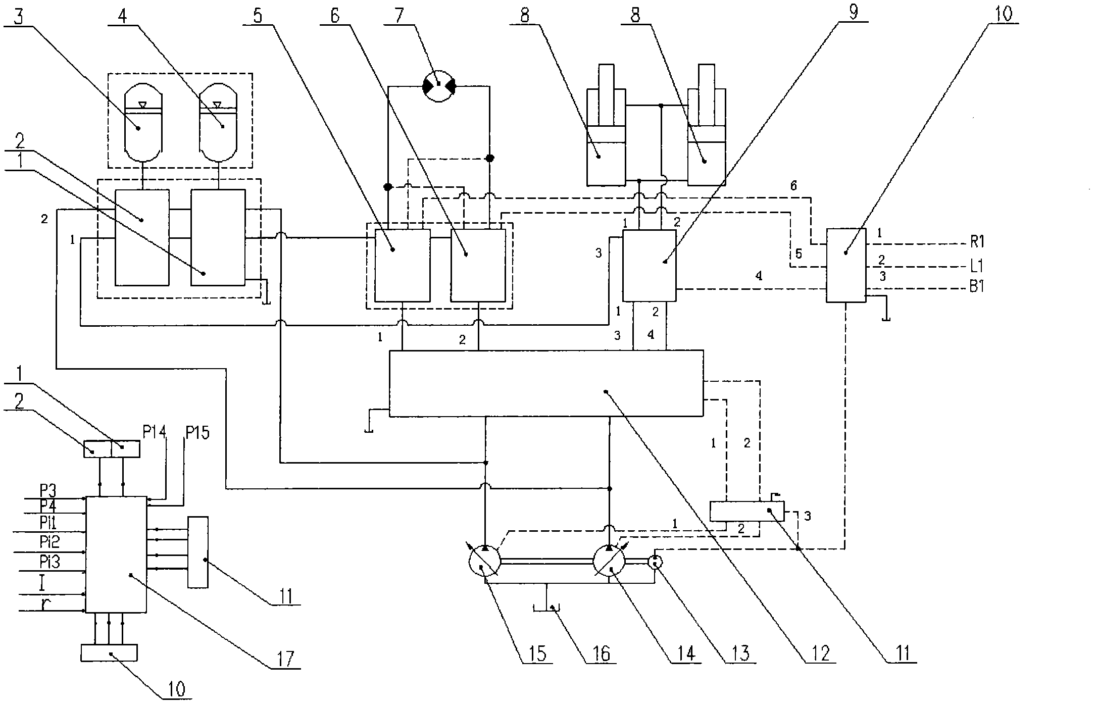 Hybrid hydraulic excavator