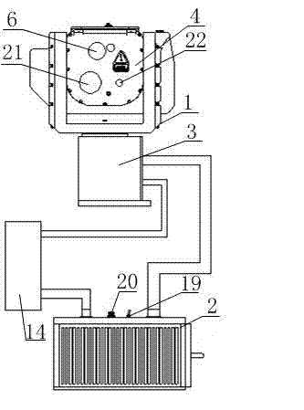 Photoelectric observing and aiming system of fire truck