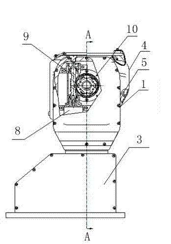 Photoelectric observing and aiming system of fire truck