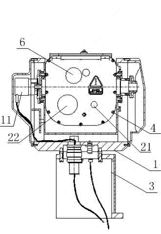 Photoelectric observing and aiming system of fire truck