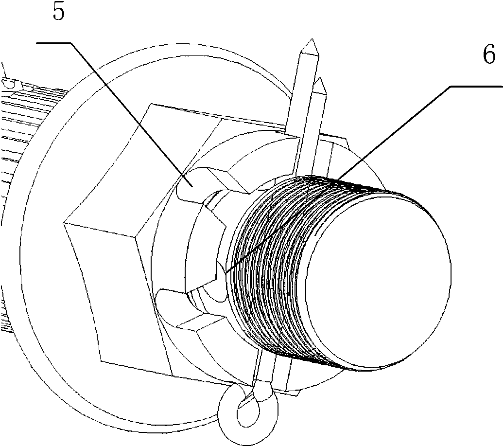 Structure for locking wheel locking nut and drive shaft