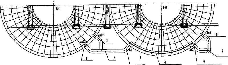 A coil connection structure of a transformer