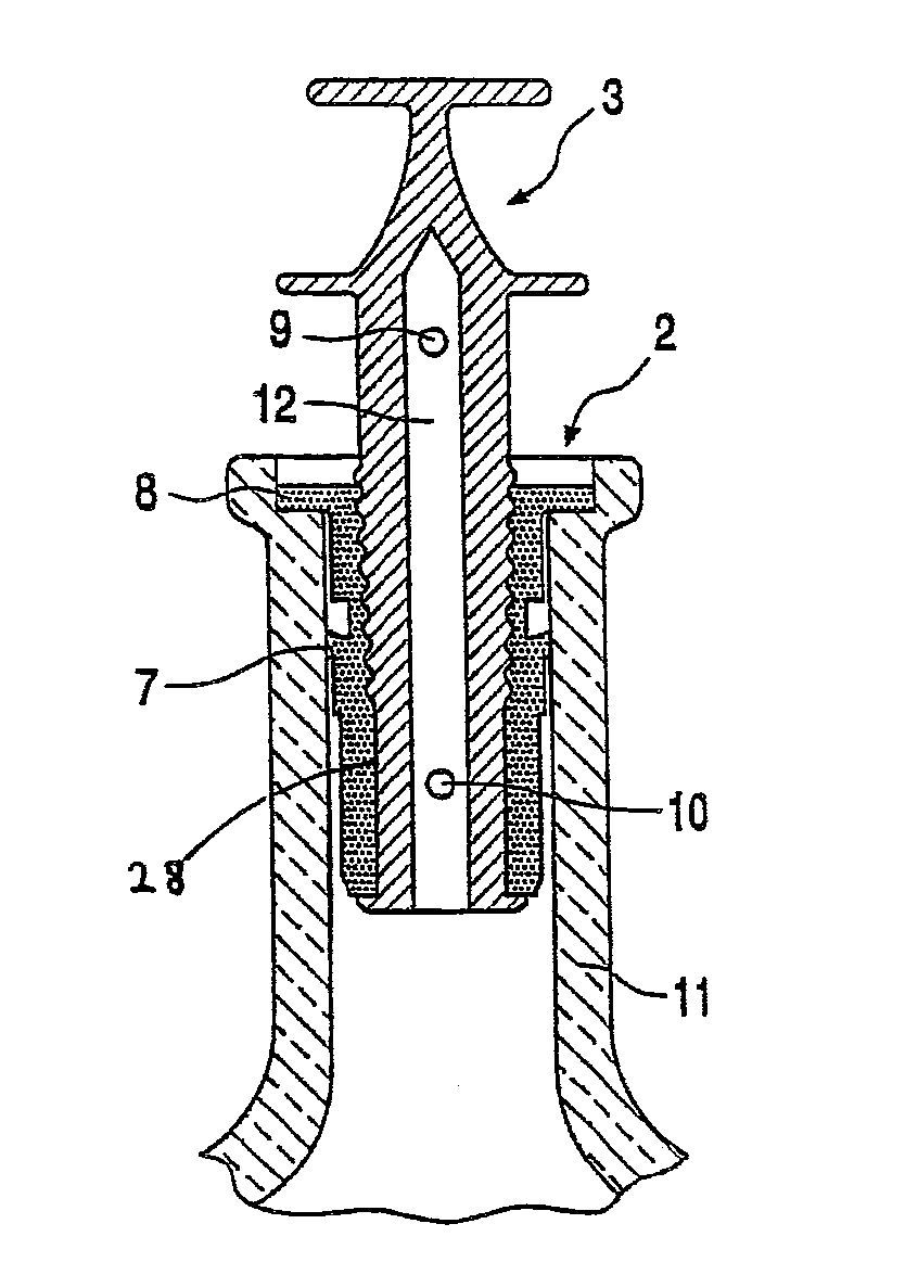 Closure and methods for placing and removing such a closure