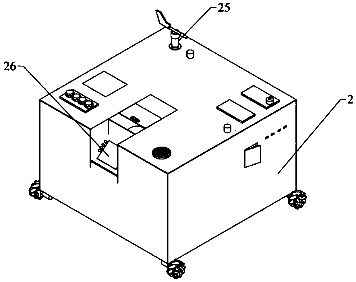 Dust collecting and weighing device