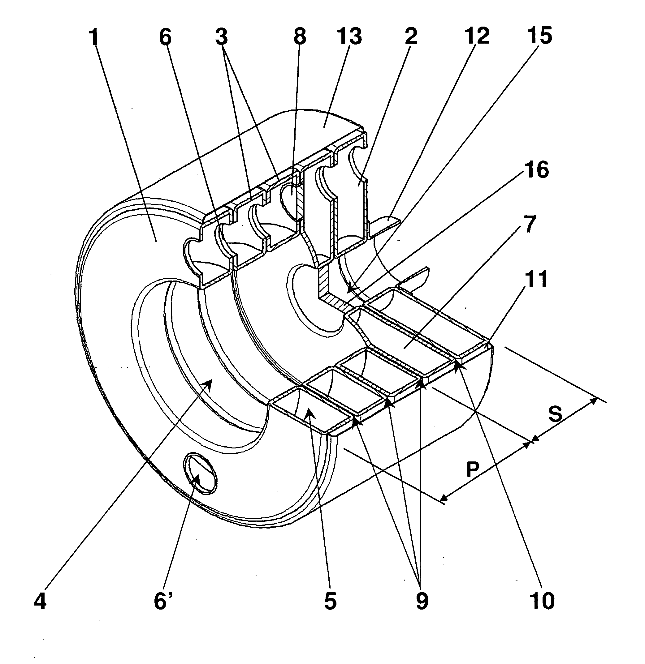 Cast iron or aluminum sectional boiler