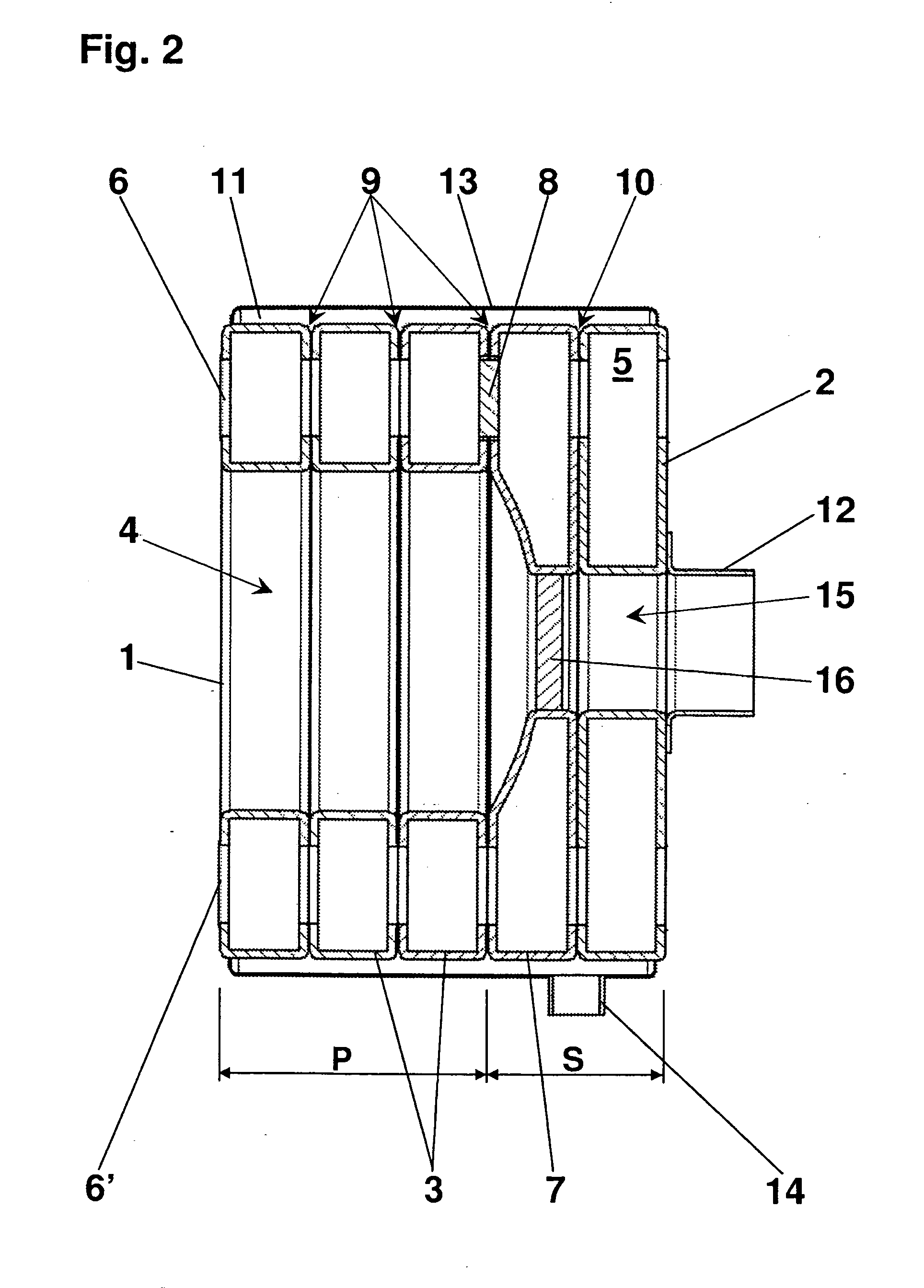 Cast iron or aluminum sectional boiler