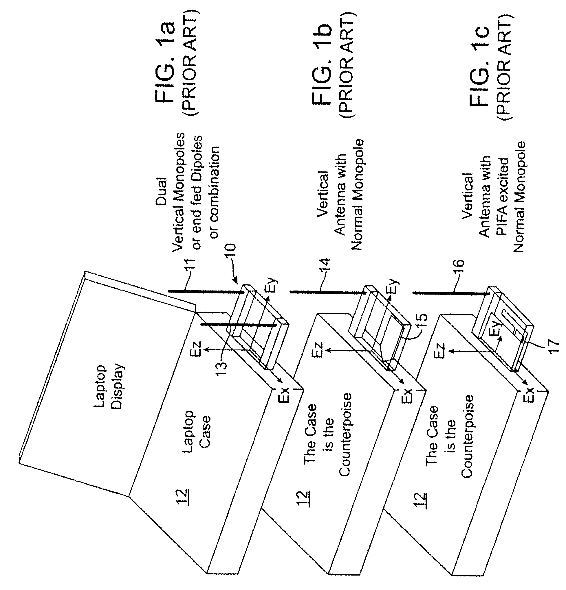 Antenna Configurations for Compact Device Wireless Communication