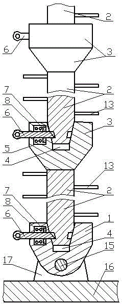 Special vertical ladder for fire fighting