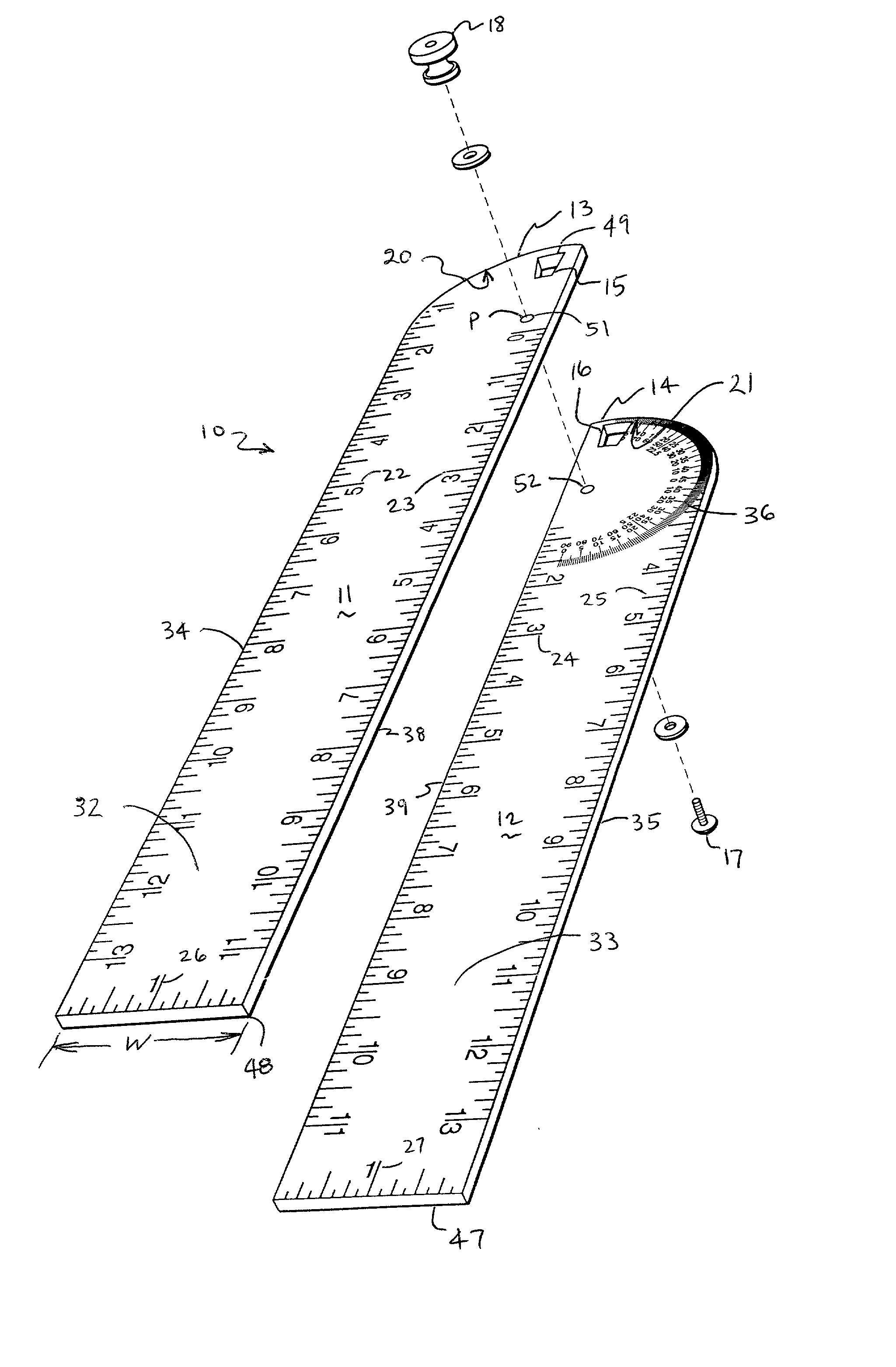 Degree finding instrument