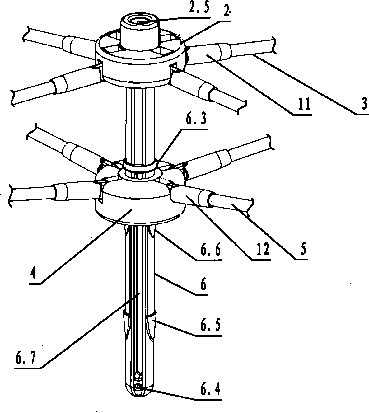 Folding mosquito net frame