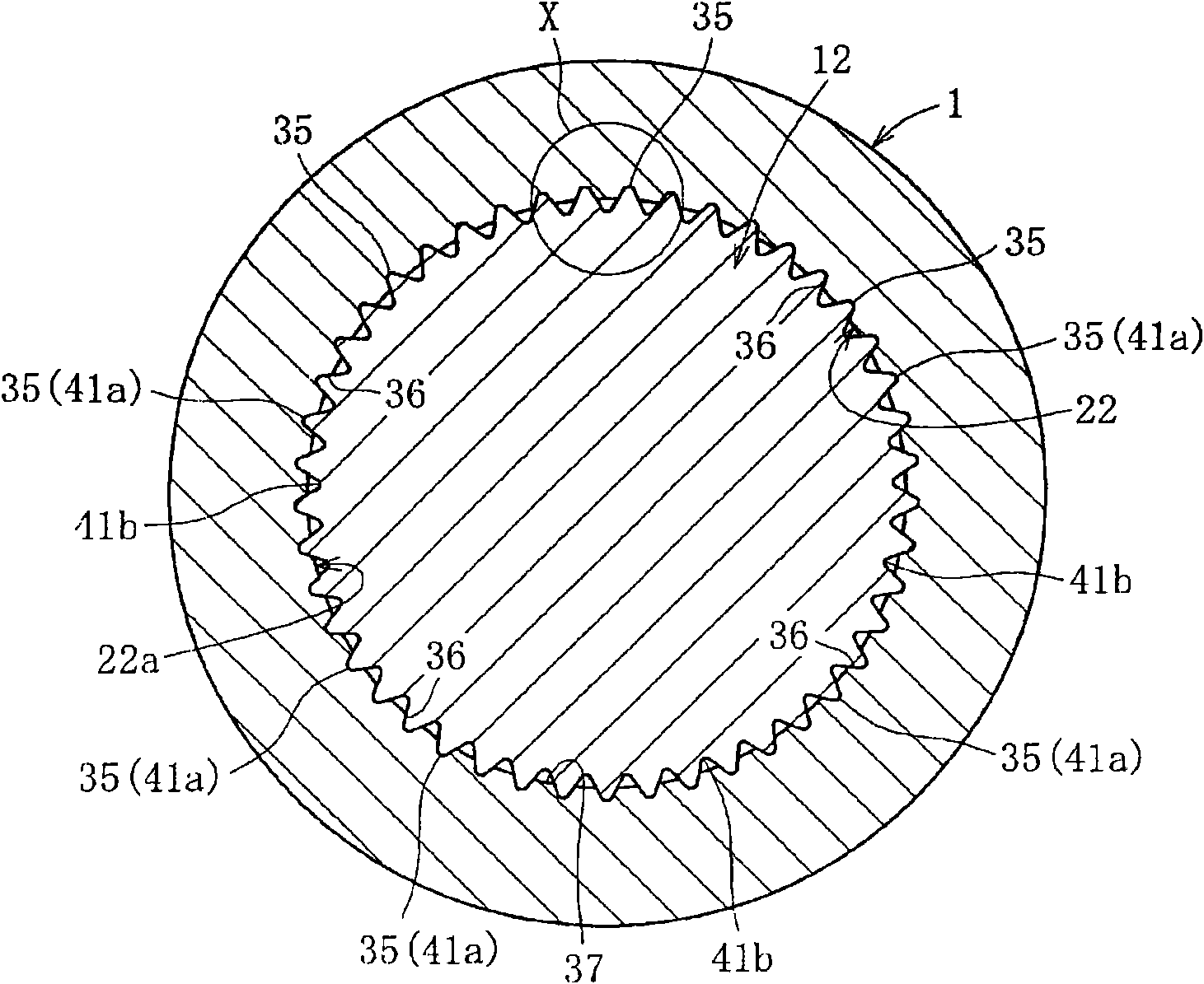 Bearing device for wheel