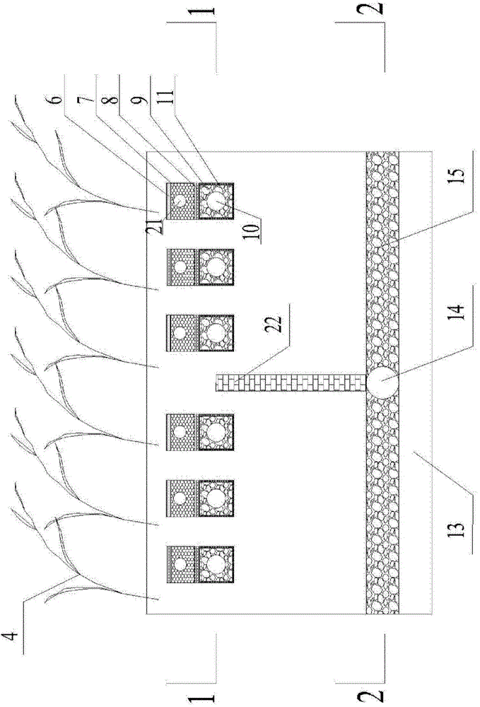 A treatment device for multi-media underground infiltration back to landscape environment water