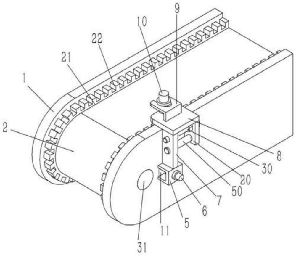 Belt speed monitoring device of conveyor belt and application method of belt speed monitoring device