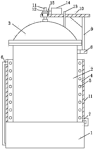 Sterilization tank of edible mushroom strains