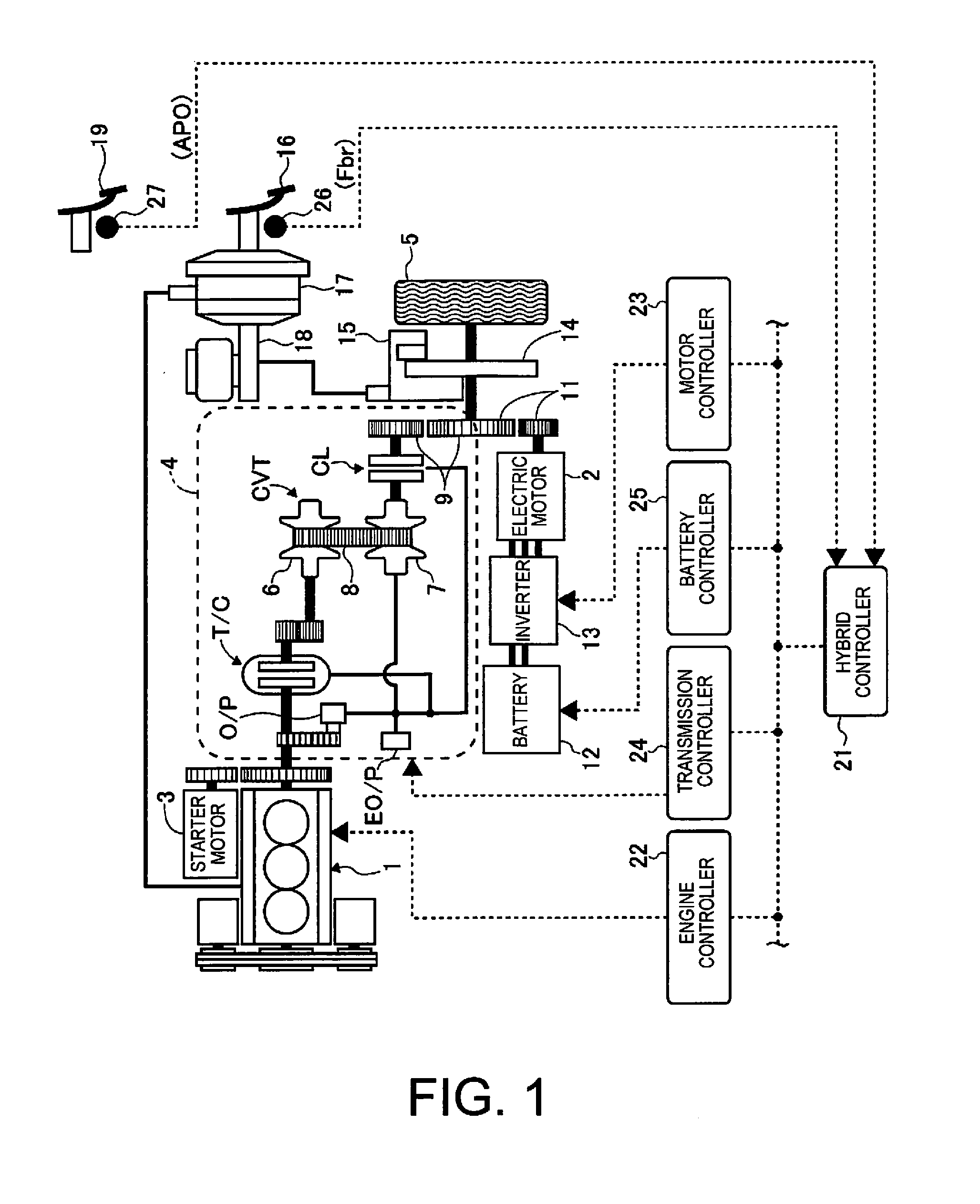 Hybrid vehicle control device