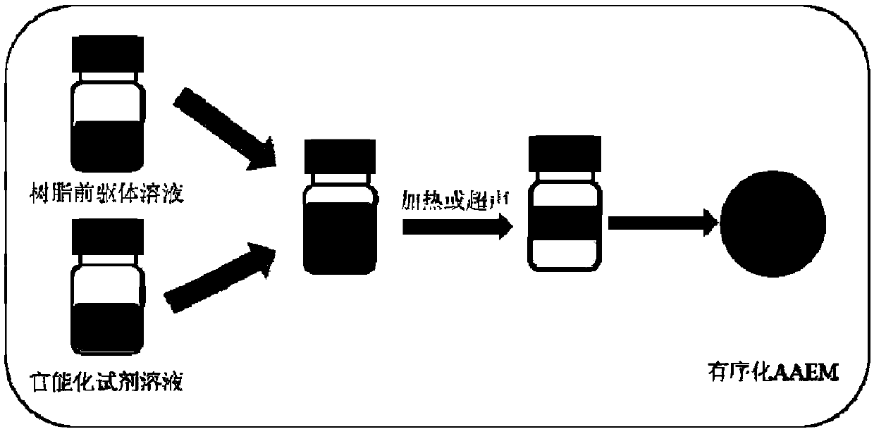 Ordered alkaline anion exchange membrane as well as preparation method and application thereof