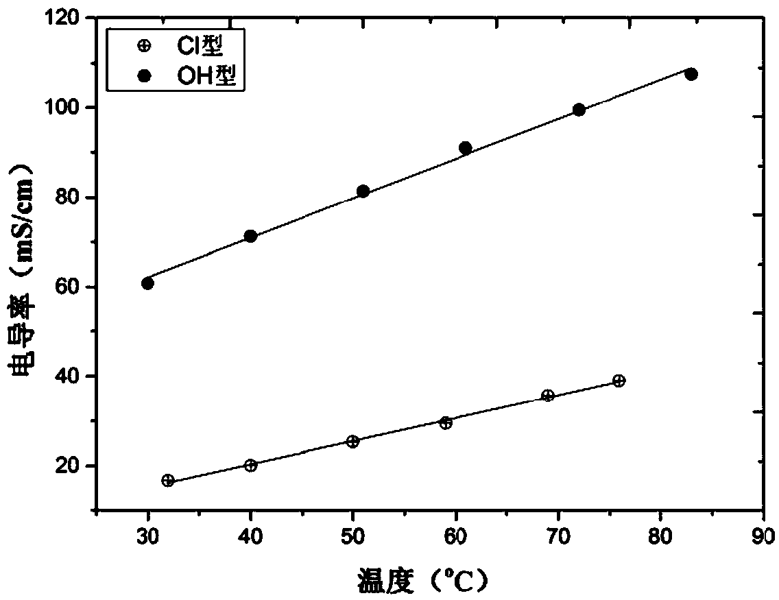 Ordered alkaline anion exchange membrane as well as preparation method and application thereof