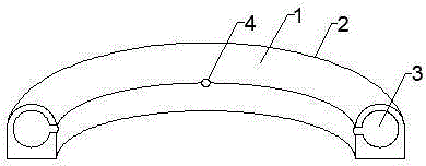 Aviation buffer rubber gasket and production method thereof