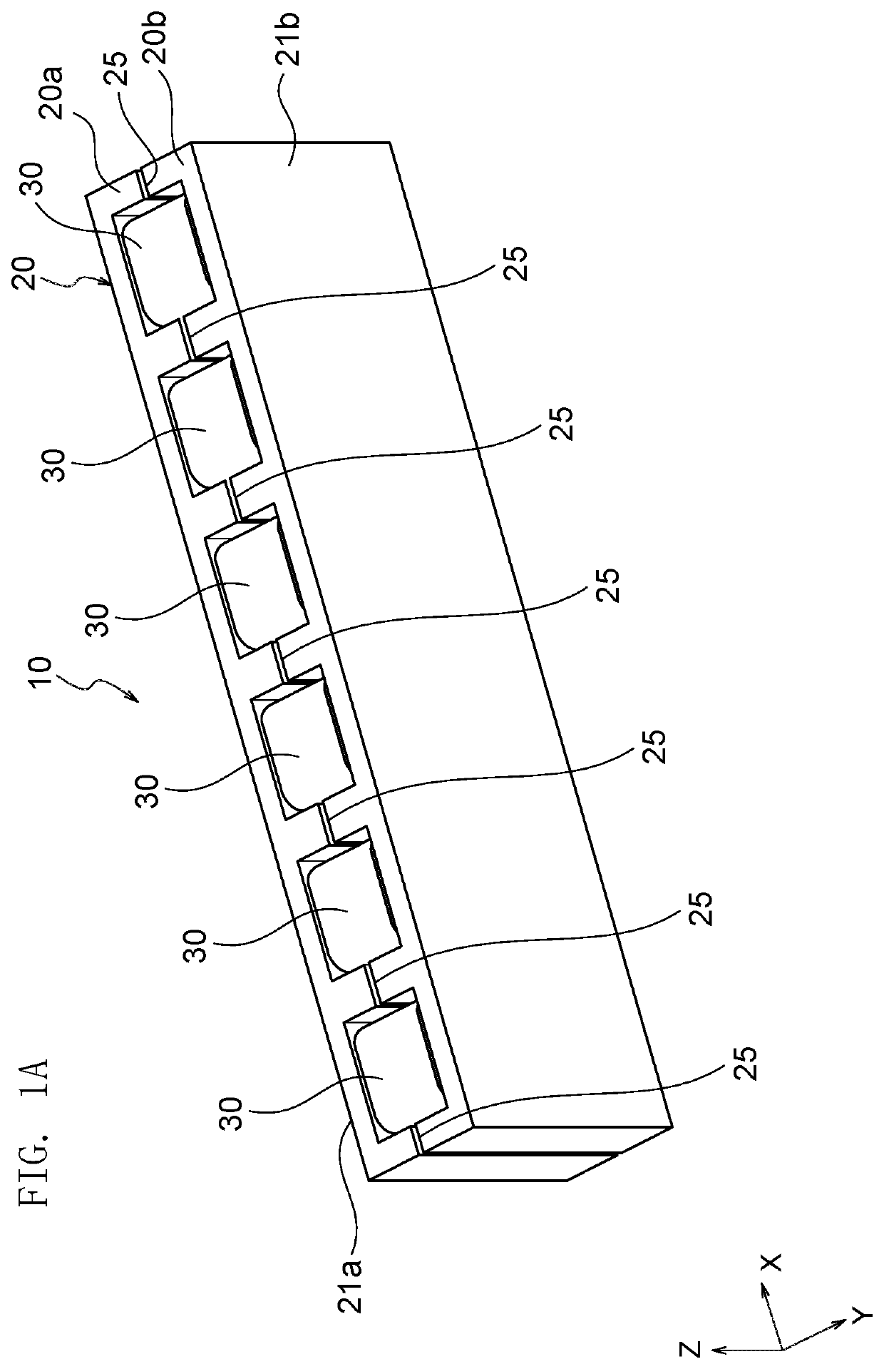 Coil device with predetermined gap arrangement