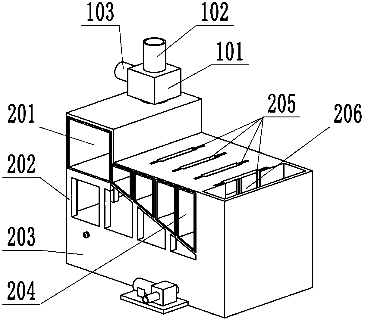 Device for treating and reusing household sewage