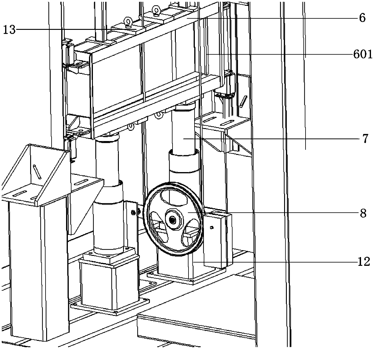 Deceleration test tower of speed limiter