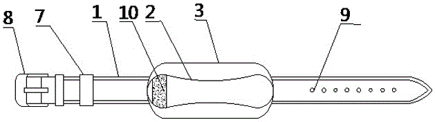 Elastic bleeding-stopping absorbent dressing fixing band