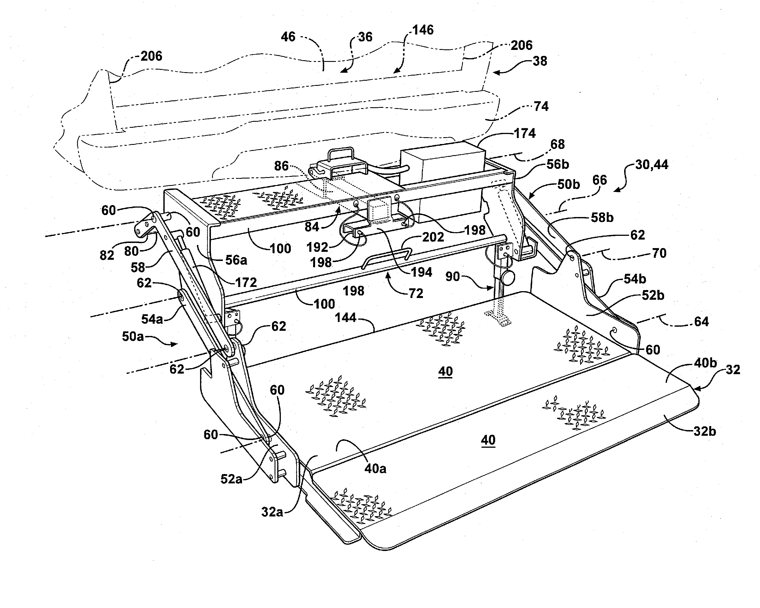 Lift assembly for a vehicle