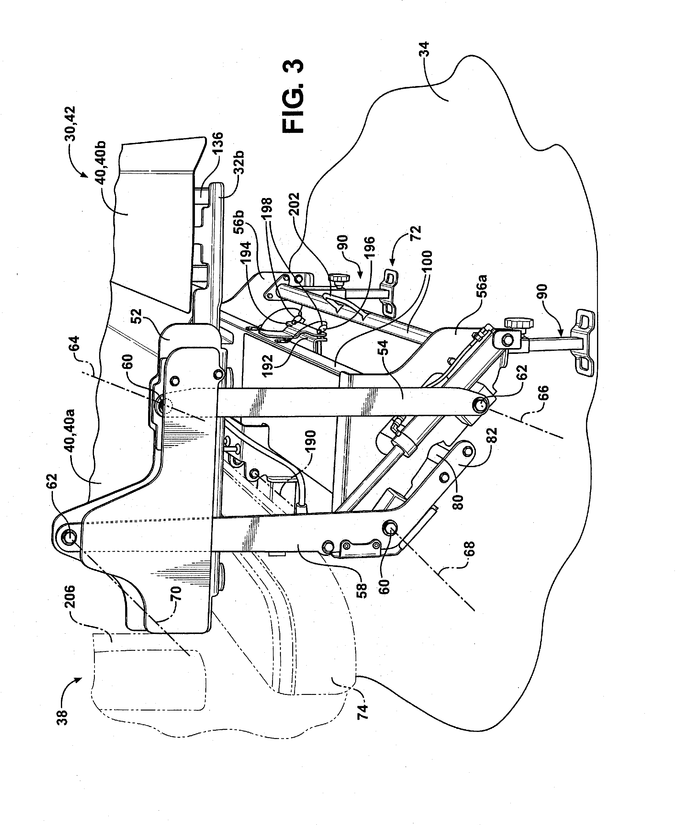 Lift assembly for a vehicle