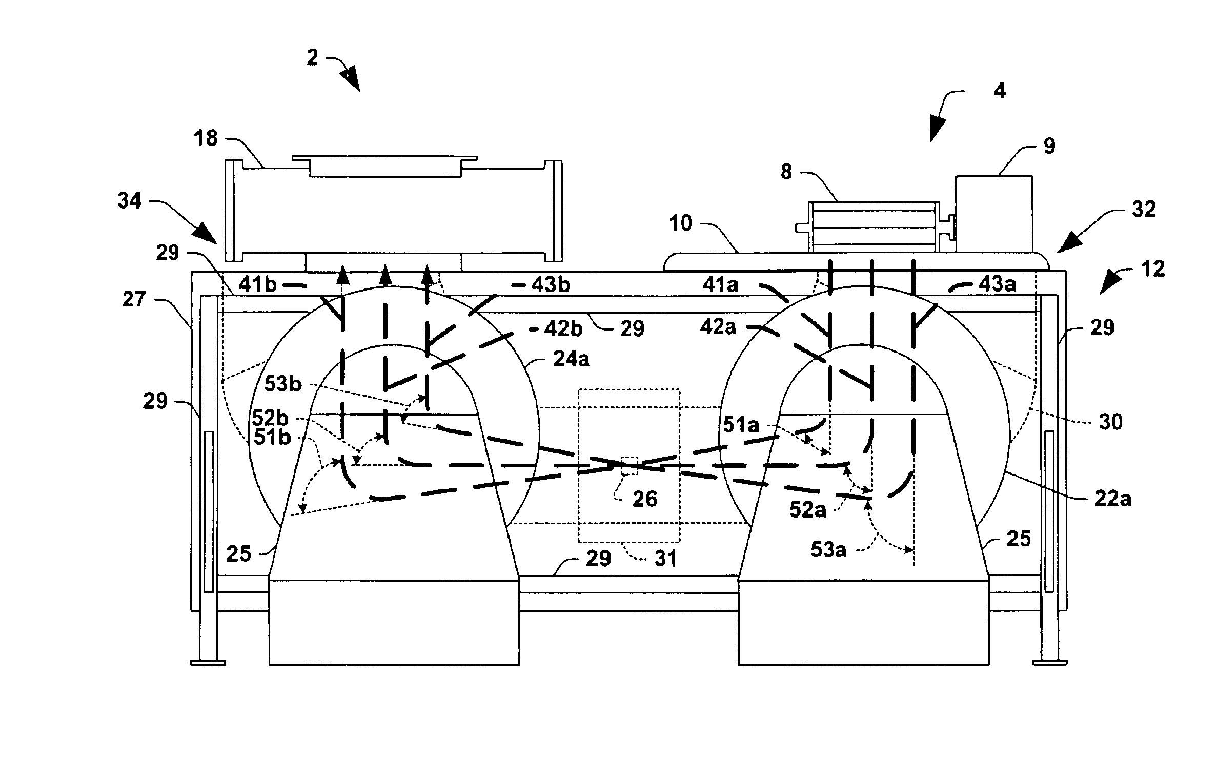 Symmetric beamline and methods for generating a mass-analyzed ribbon ion beam