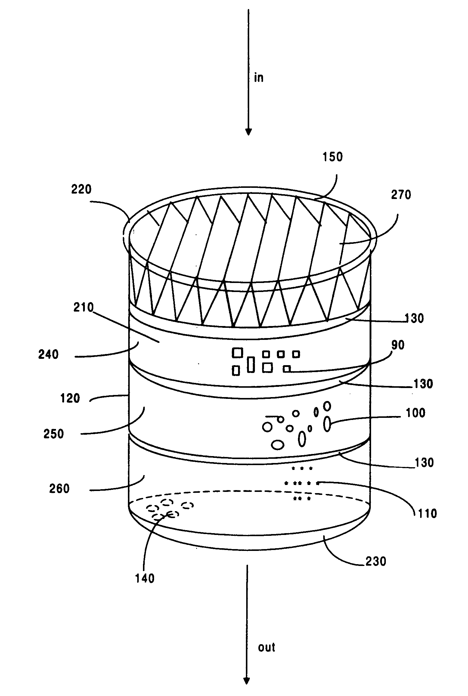 Process for treating lipophilic fluid