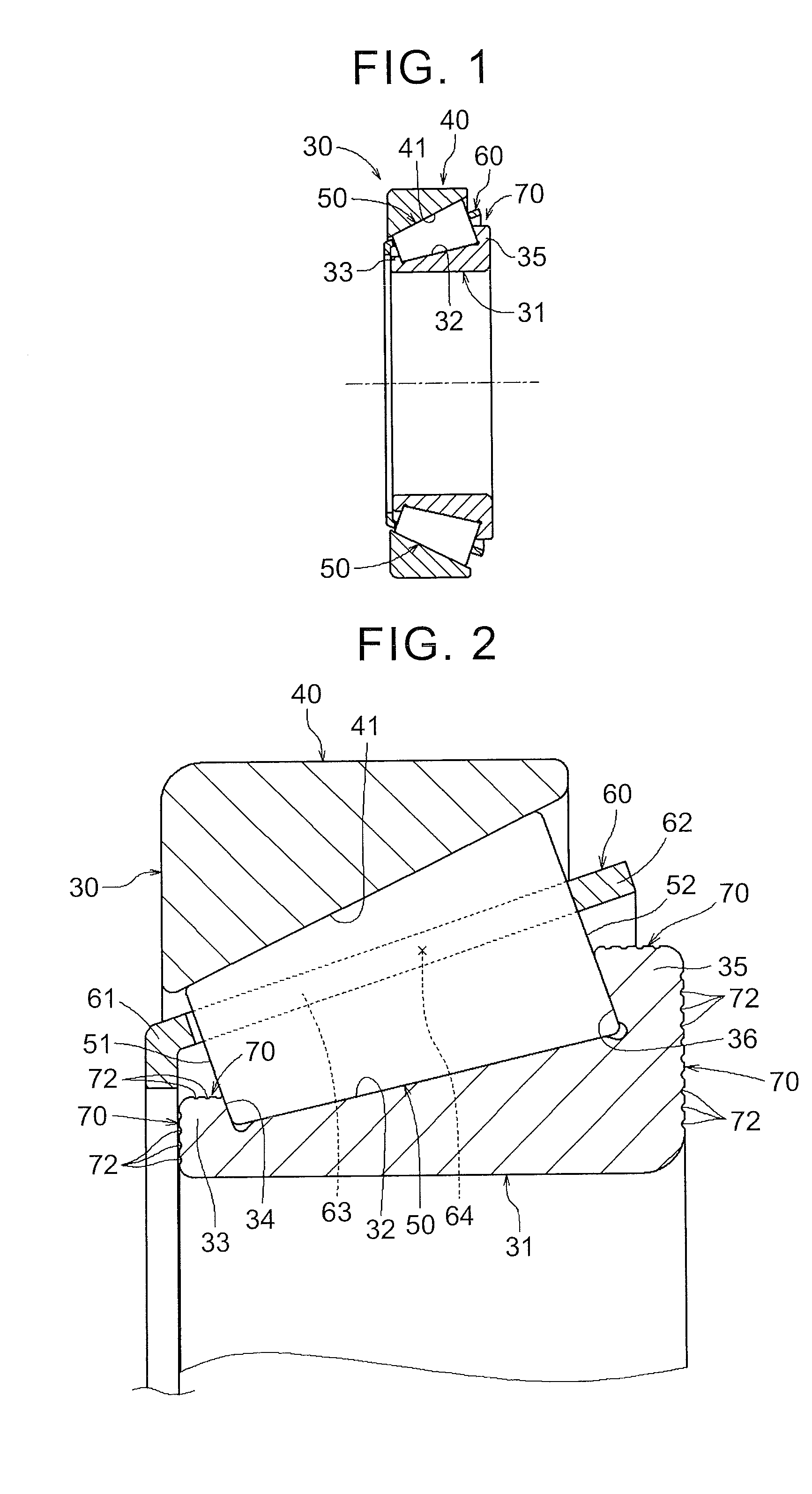 Rolling bearing and power transmission device including rolling bearing