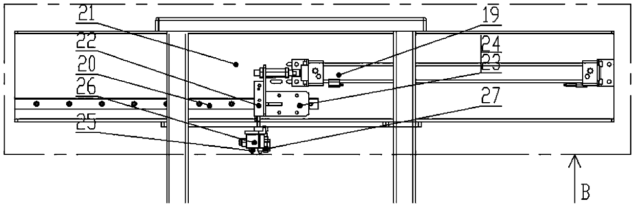 Automatic feeding device for core ring punching and based on rotary grinding wheel forming machine