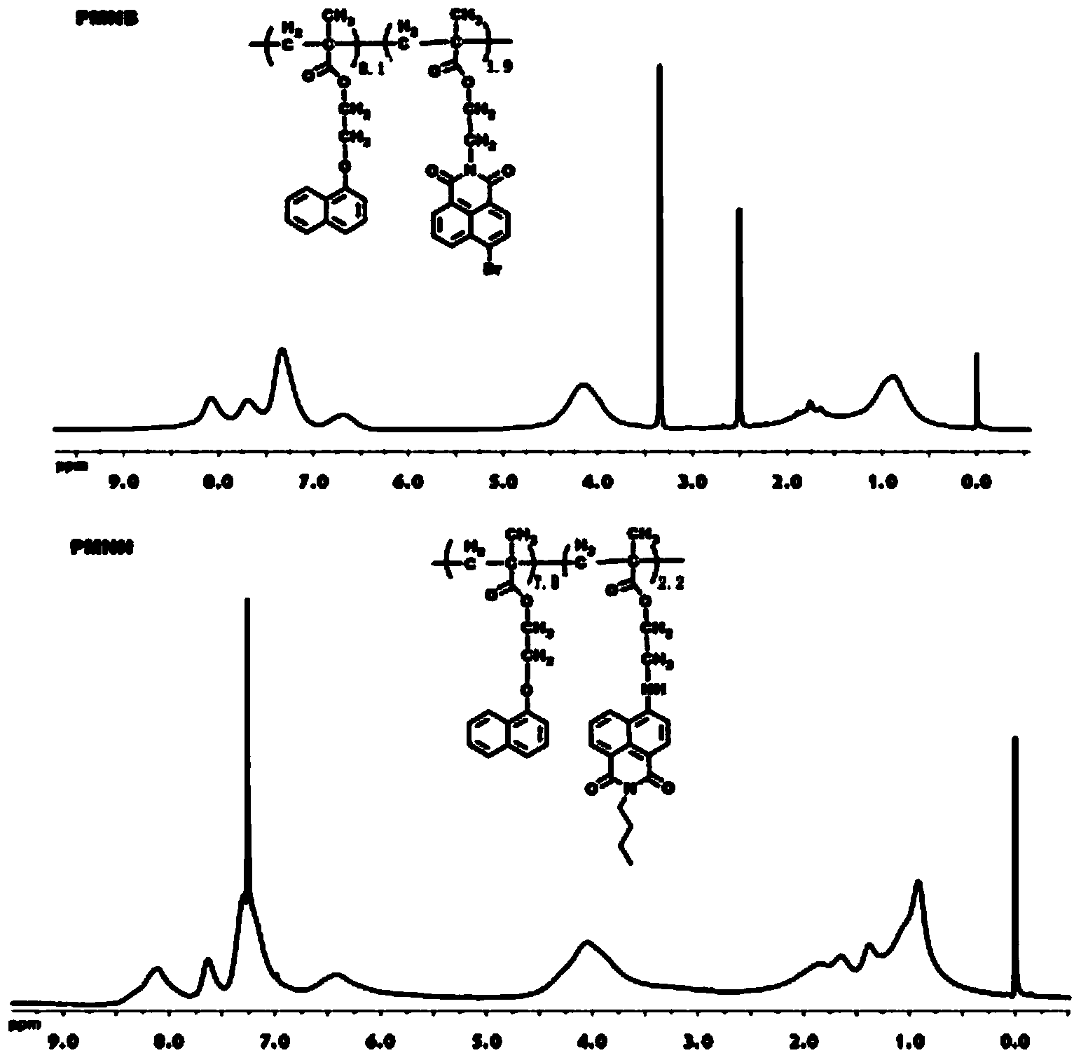 Novel copolymer based on naphthalene nucleus, preparation method thereof and ternary electric storage device prepared therefrom