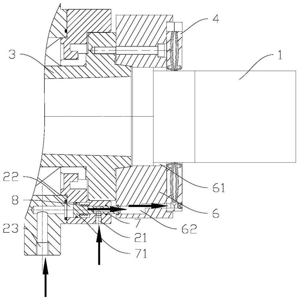 A workpiece clamping device and machine tool