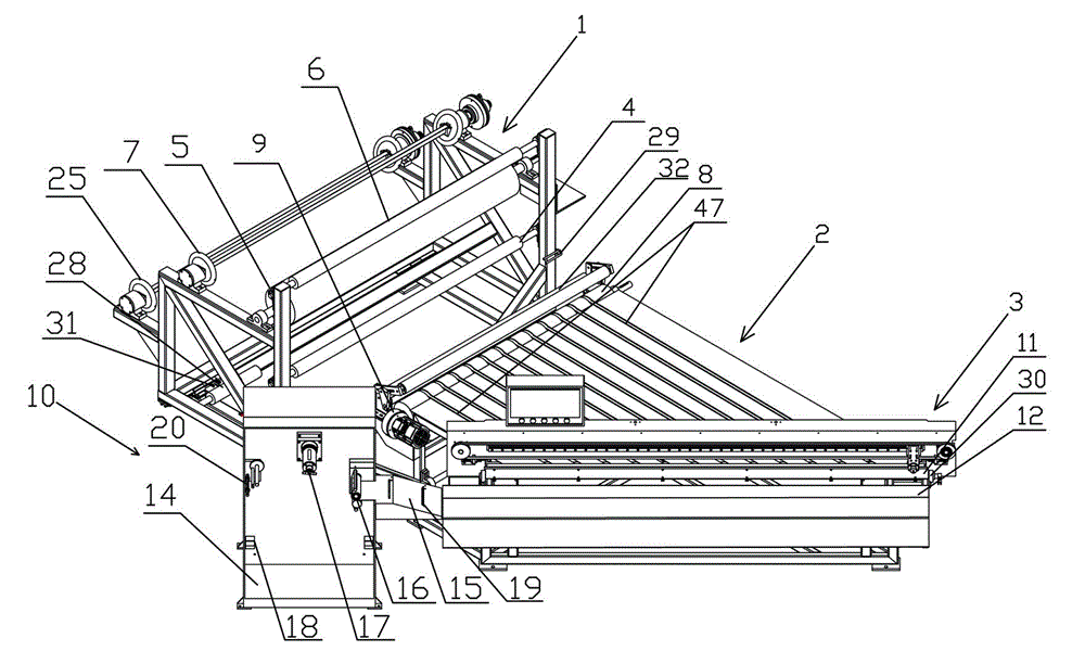 Full automatic rubber cloth cutting machine