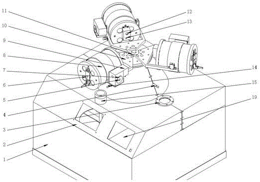 Tail end quenching experiment device