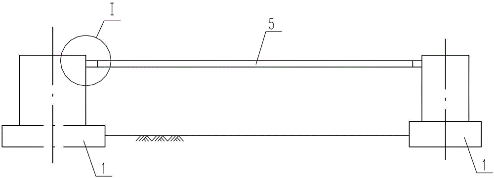 Reclamation-area factory building column foundation and construction protection method thereof