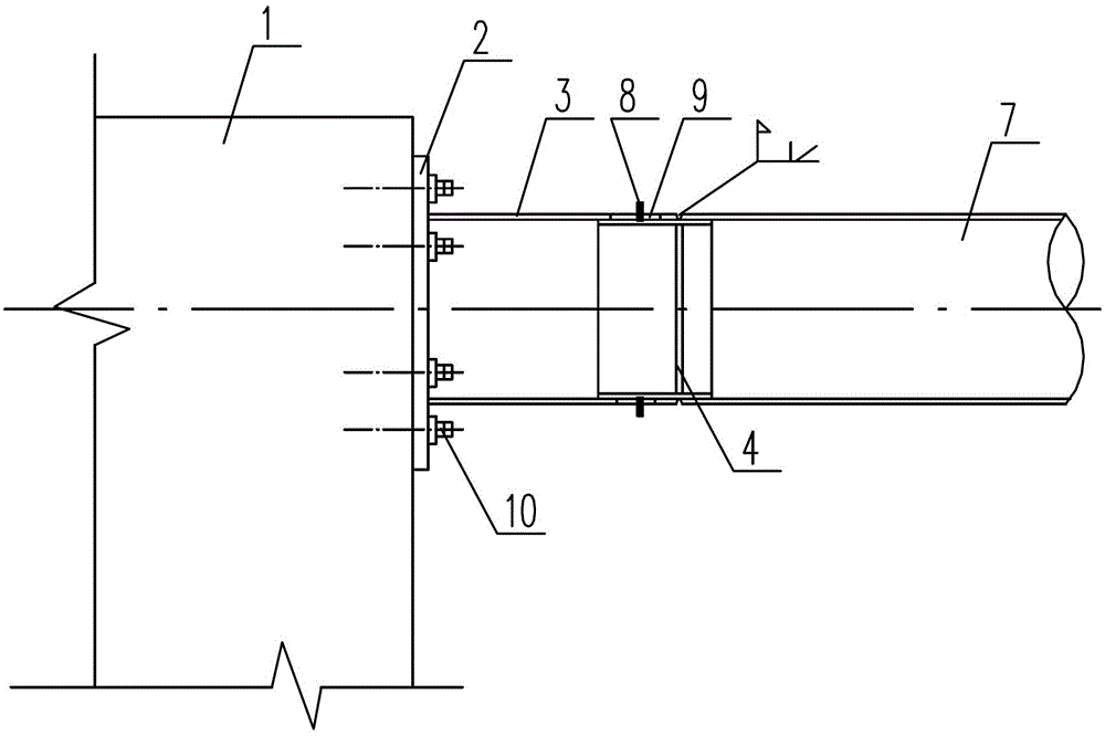 Reclamation-area factory building column foundation and construction protection method thereof